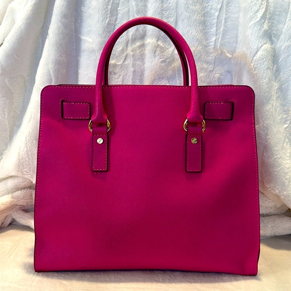 Michael Kors Hamilton Fuschia large leather tote - Picture 2 of 10